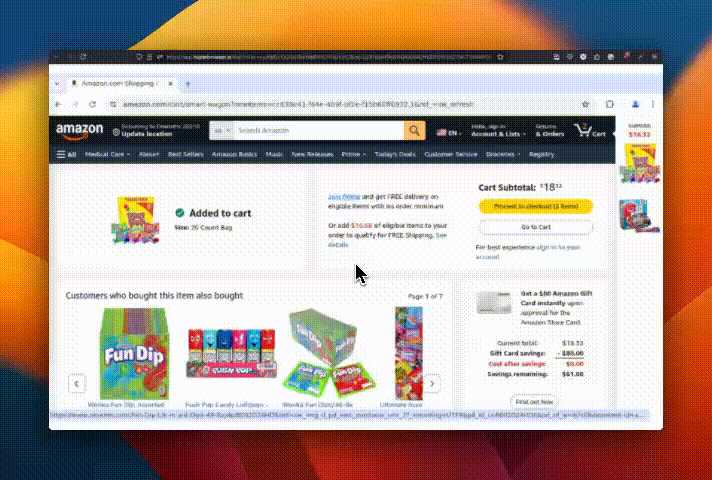 Live example on Amazon